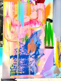 The Bull /// Jack Graves Contemporary Abstract Colorful Painting Landscape Art