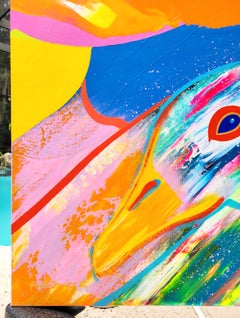 Ducks on the Water /// Jack Graves Contemporary Abstract Animal Birds Painting