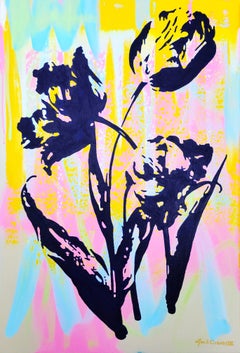 Bouquet (Tulips) /// Jack Graves Contemporary Flower Painting Abstract Pop Art