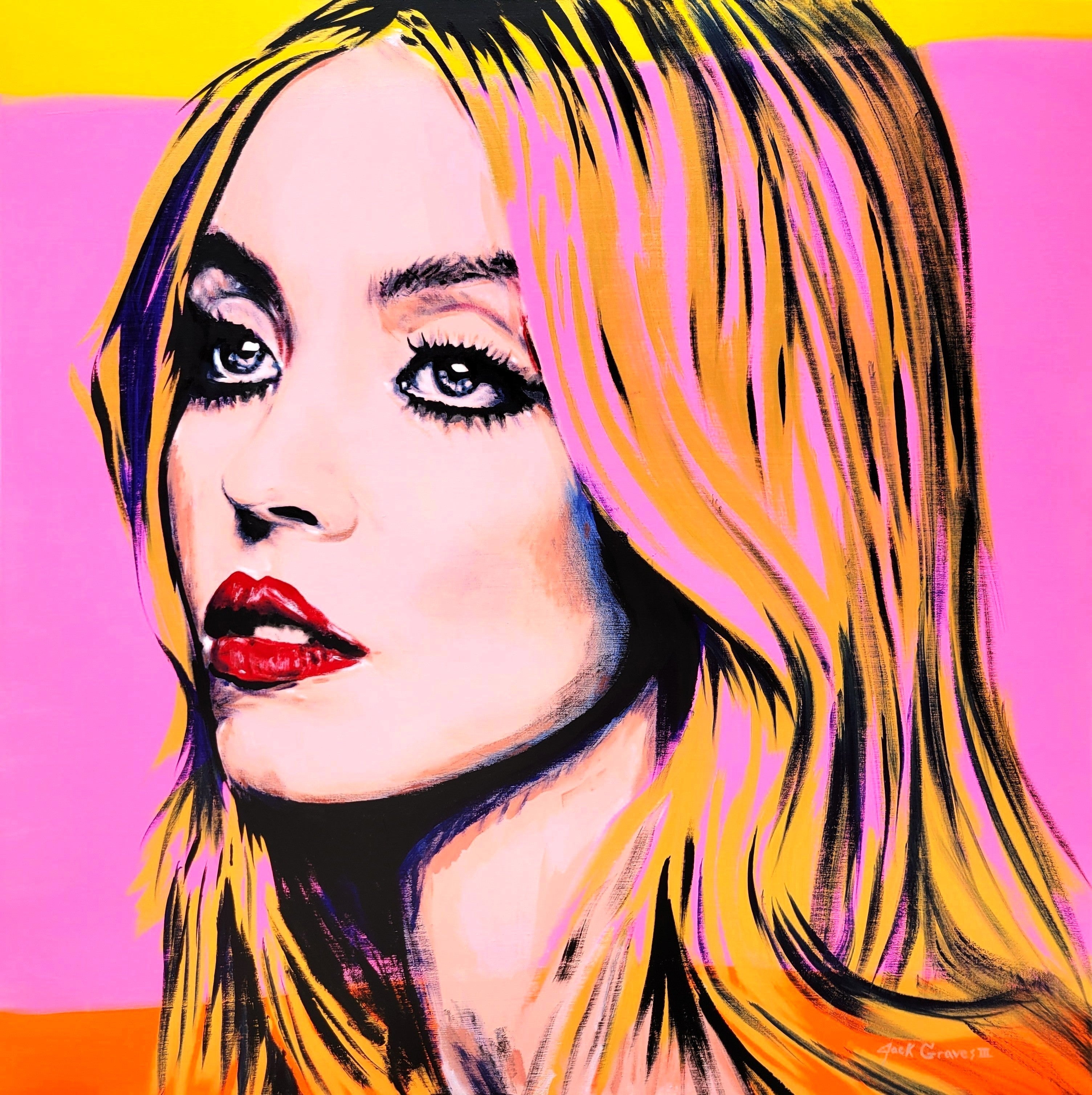 Sydney Sweeney /// Jack Graves – Zeitgenössisches Porträt im Pop-Art-Stil – „Euphoria“