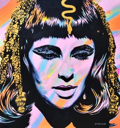 Cleopatra III (Elizabeth Taylor) /// Jack Graves Pop Art Warhol Hollywood Pittura