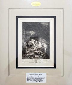 Lot et ses Filles (Lot e le sue figlie) /// Stampa francese di Pierre-François Basan