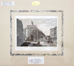 Bar Gate, Southampton /// Francis Grose English Castle Tower Landscape Engraving
