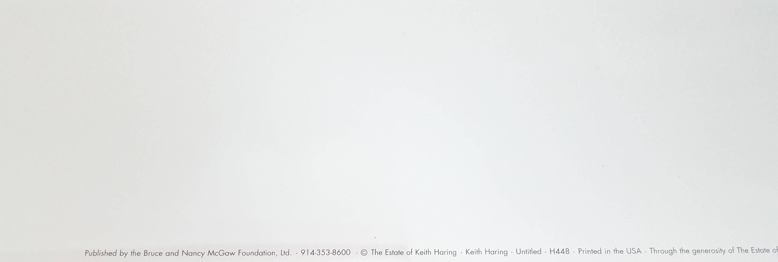 Altarbild von Keith Haring: Ein AIDS Memorial Chapel Project (Grau), Figurative Print, von (after) Keith Haring