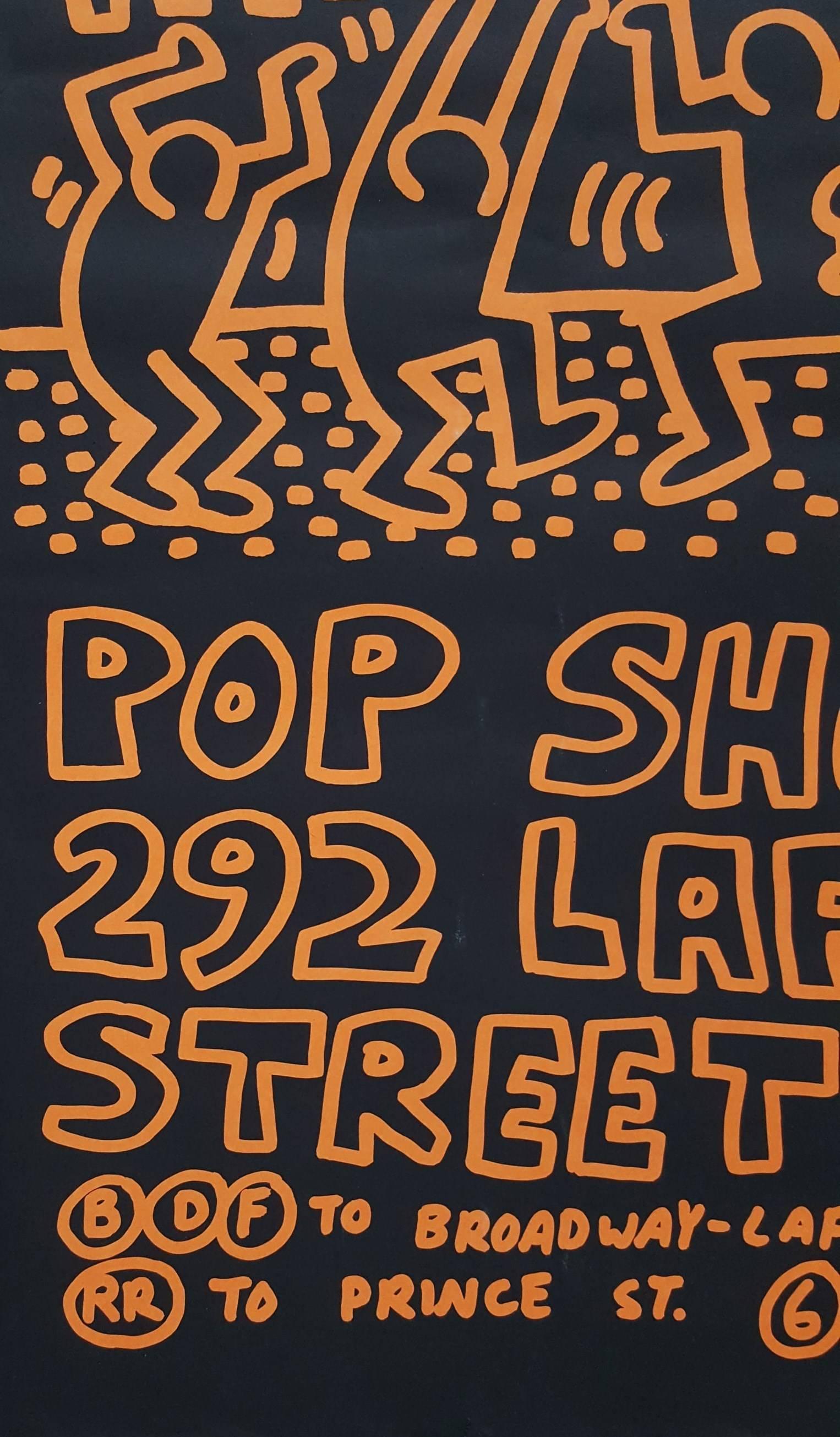 keith haring pop shop poster