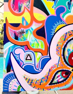 Haut Primitif (Alto Primitivo) /// Jack Graves: Gran cuadro abstracto surrealista