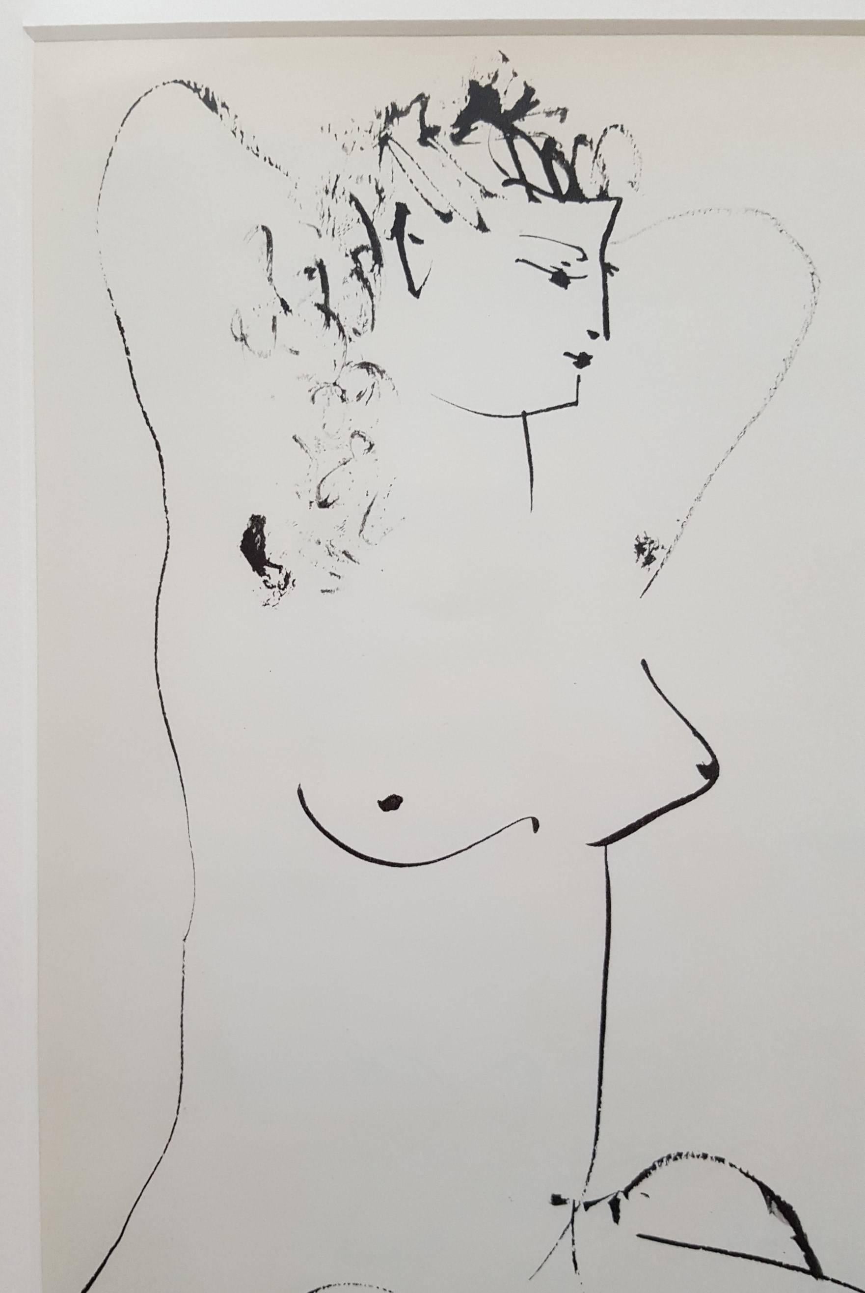 La Comedie Humaine - Gray Nude Print by (after) Pablo Picasso
