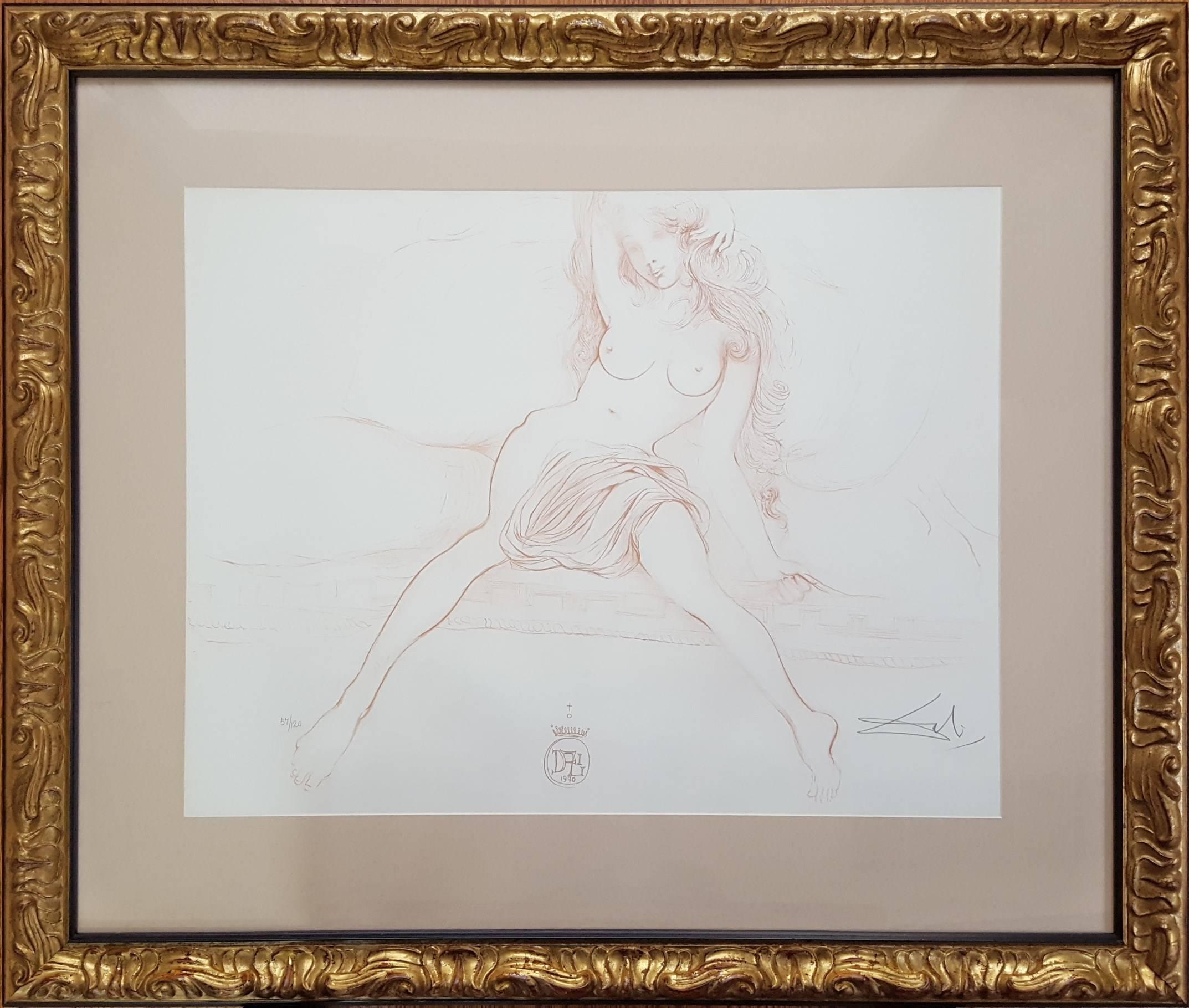 Nu au Sopha (Young Woman Arising) (A.F.158.70G) - Print by Salvador Dalí