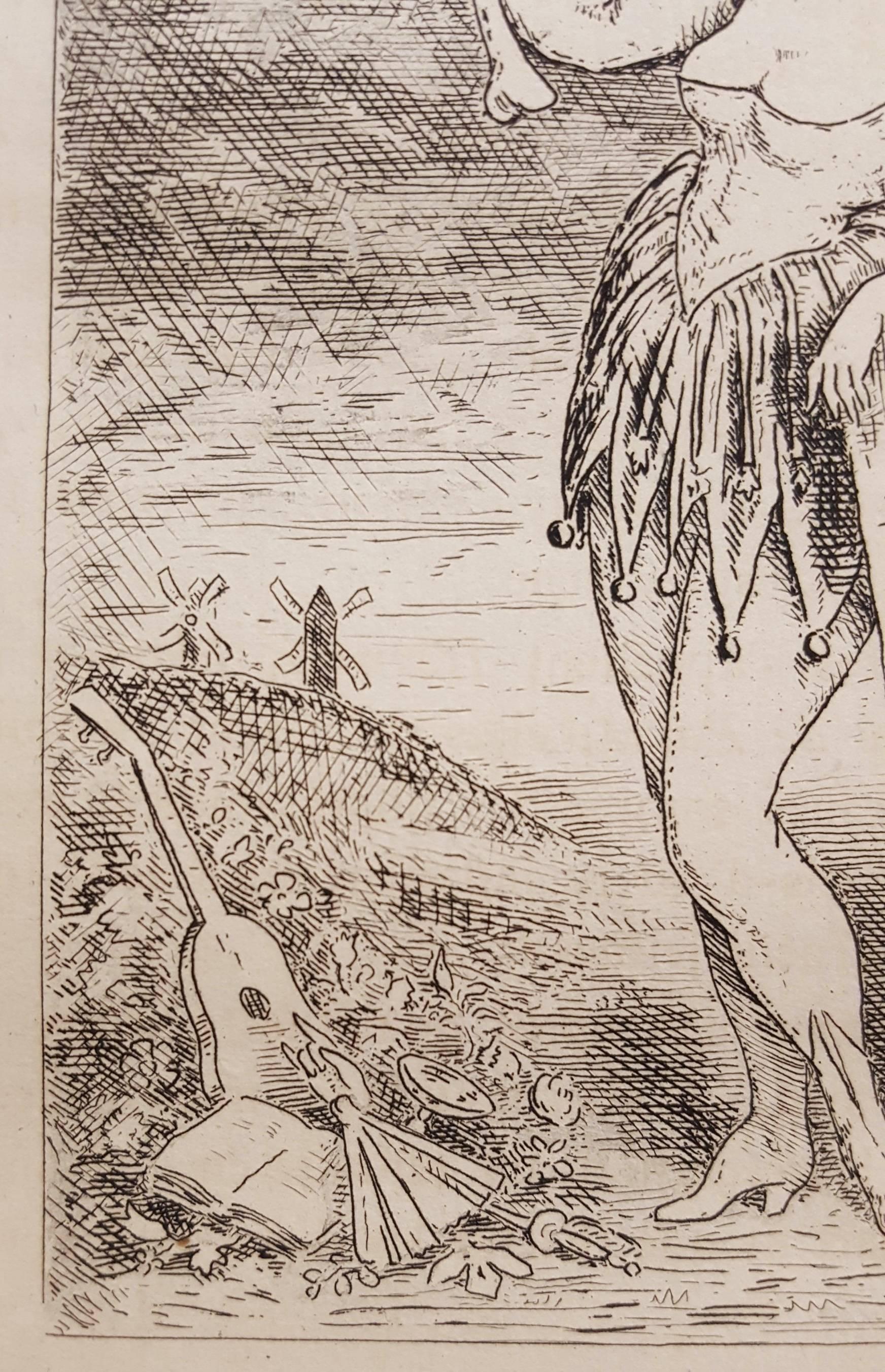 Montmartre Femme Vanite Scarabee (Symbolismus), Print, von Frederic Chevalier