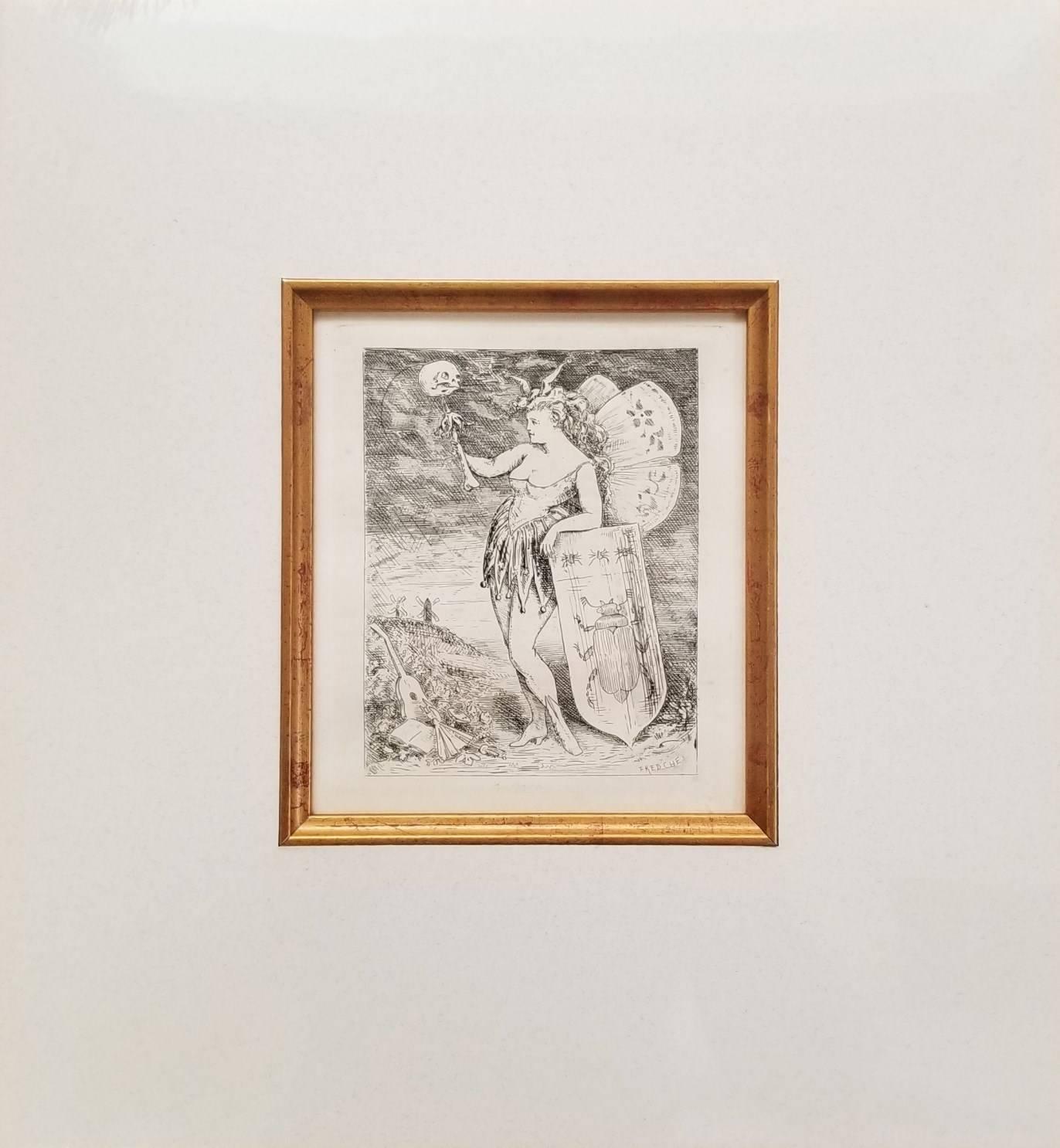 Montmartre Femme Vanite Scarabee – Print von Frederic Chevalier