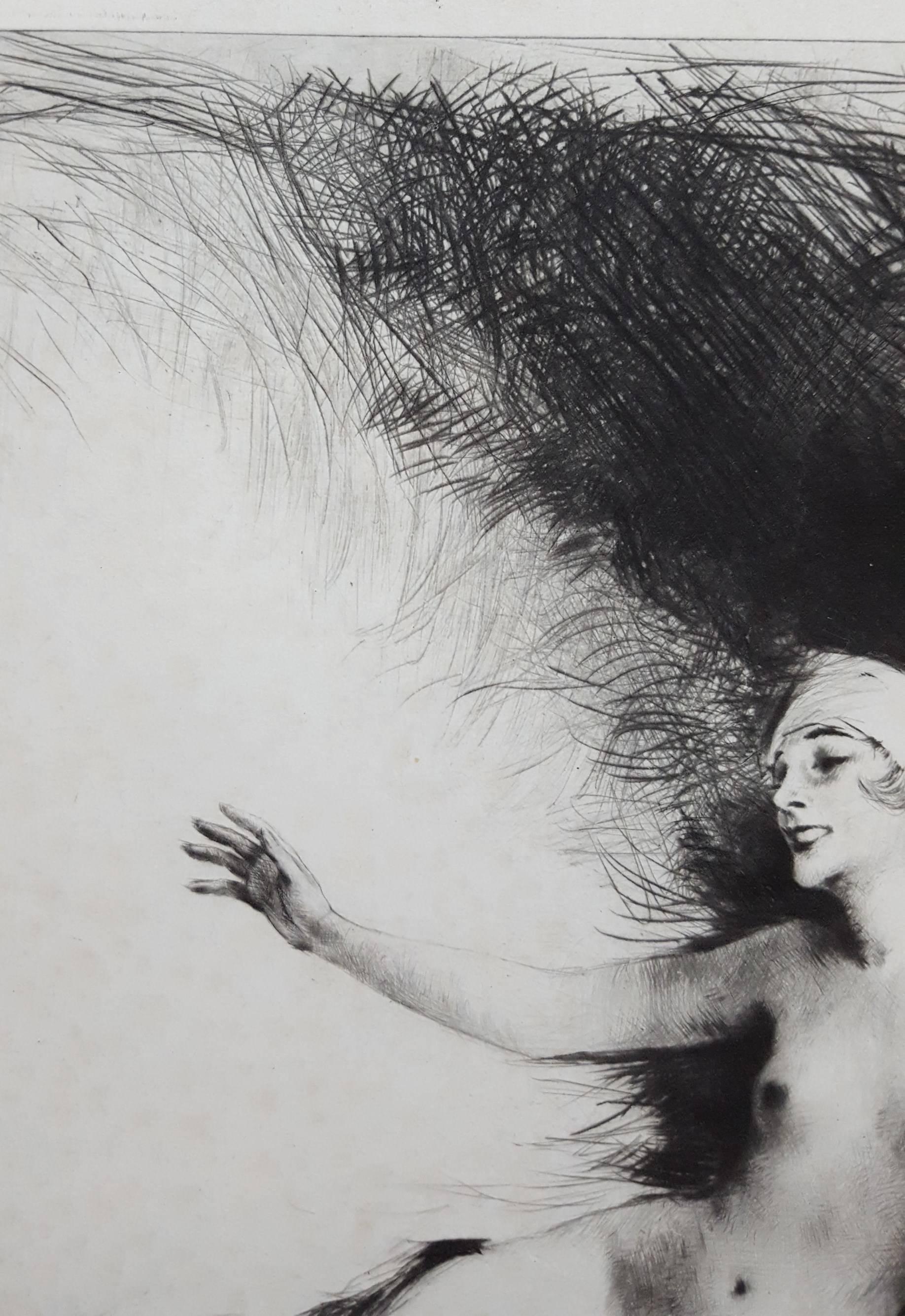 Danae - Art Deco Print by Carl Joseph Bauer