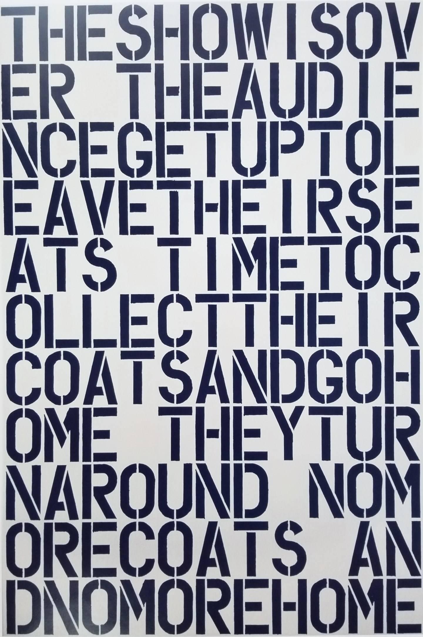 Dallas Museum of Art (The Show is Over...) - Print by Christopher Wool