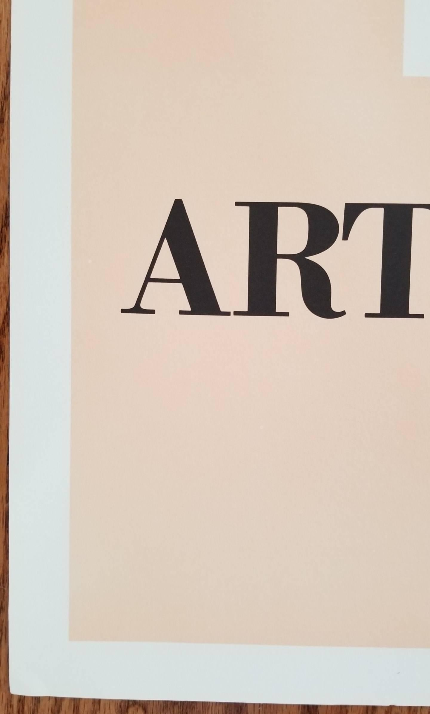 Arte 1981 Chicago Cartel /// Expresionista Abstracto Robert Motherwell Arte Moderno - Abstract Print Beige de After Robert Motherwell