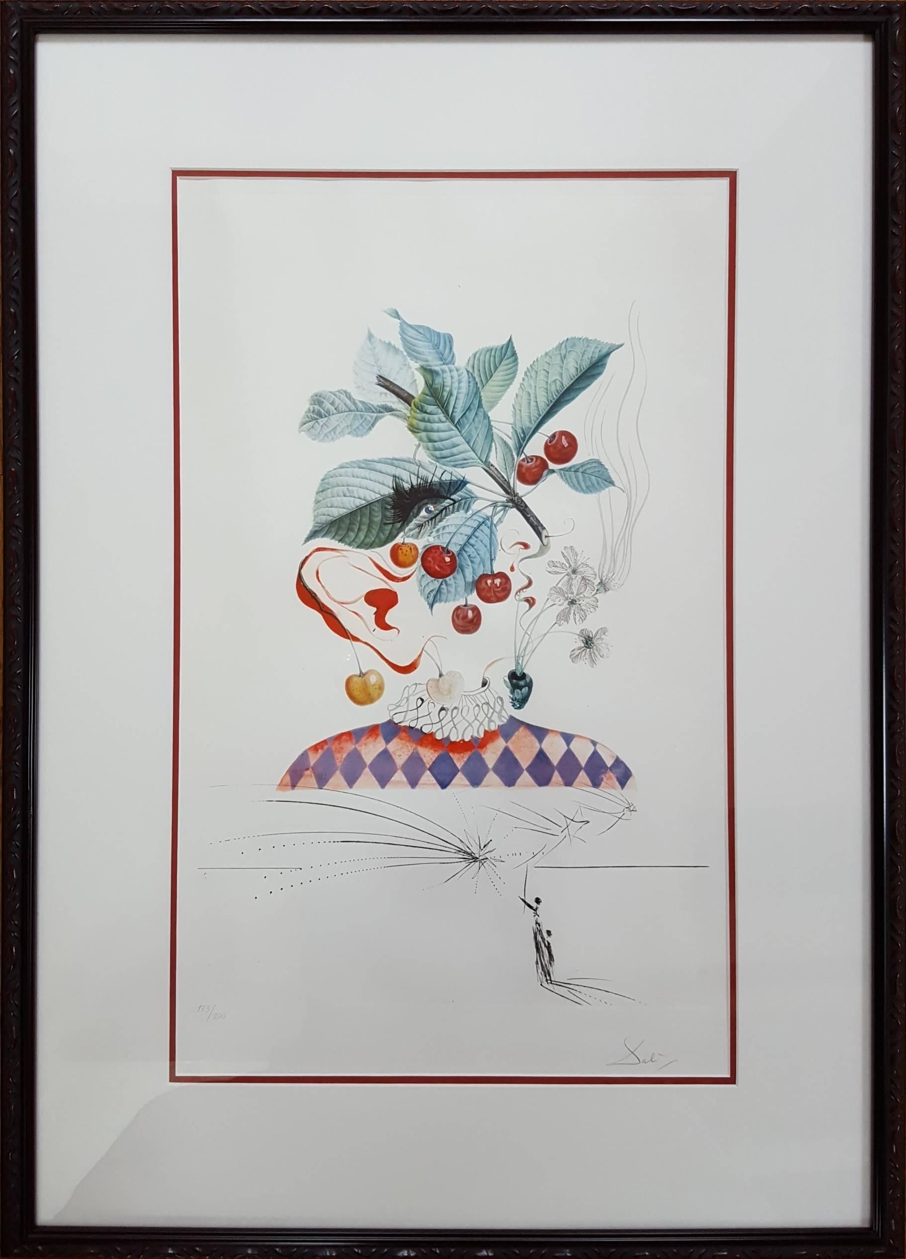 Cerises Pierrot (Cherries) - Print by Salvador Dalí