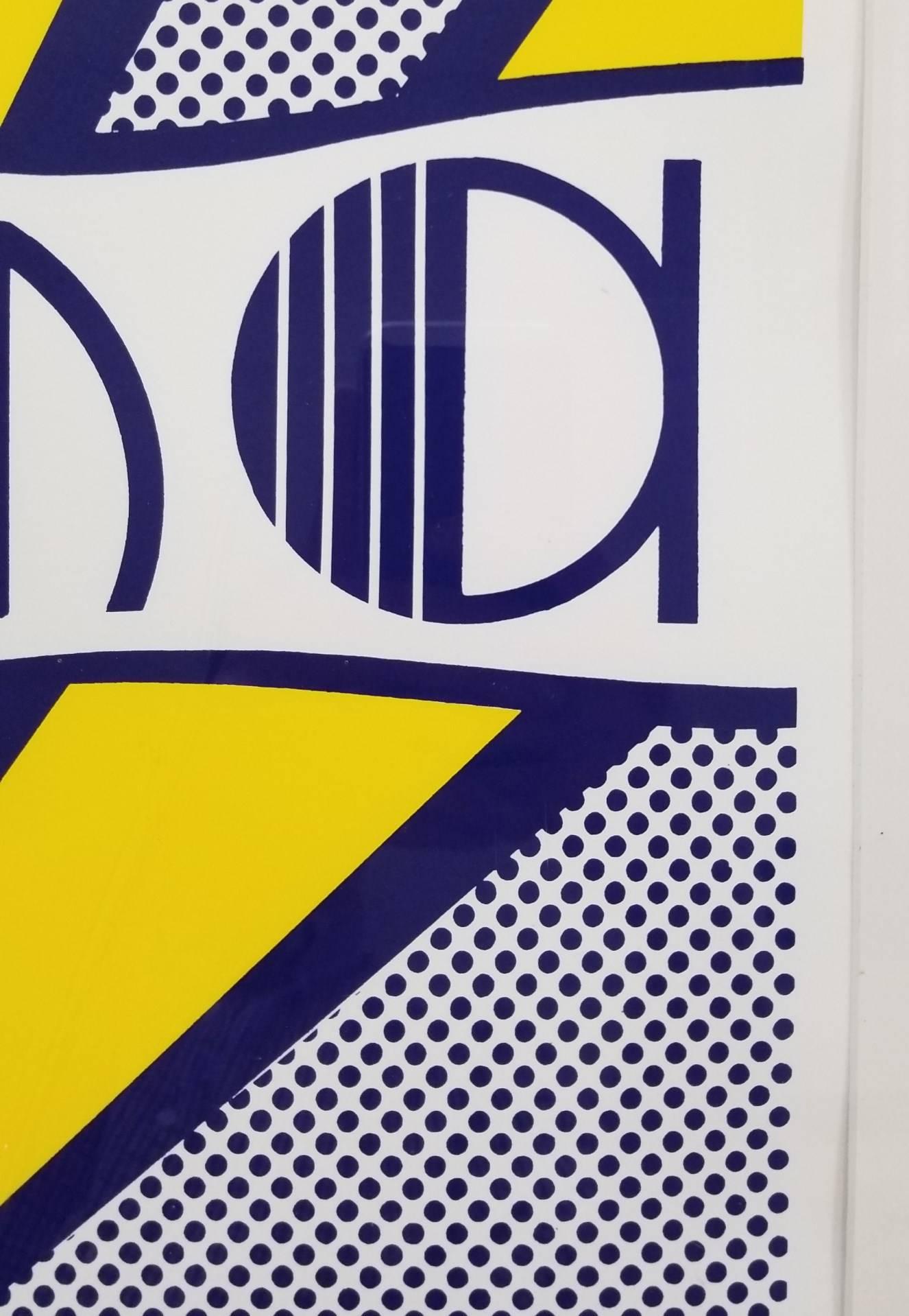 An original signed offset-lithograph on white wove paper by American artist Roy Lichtenstein (1923-1997) titled 
