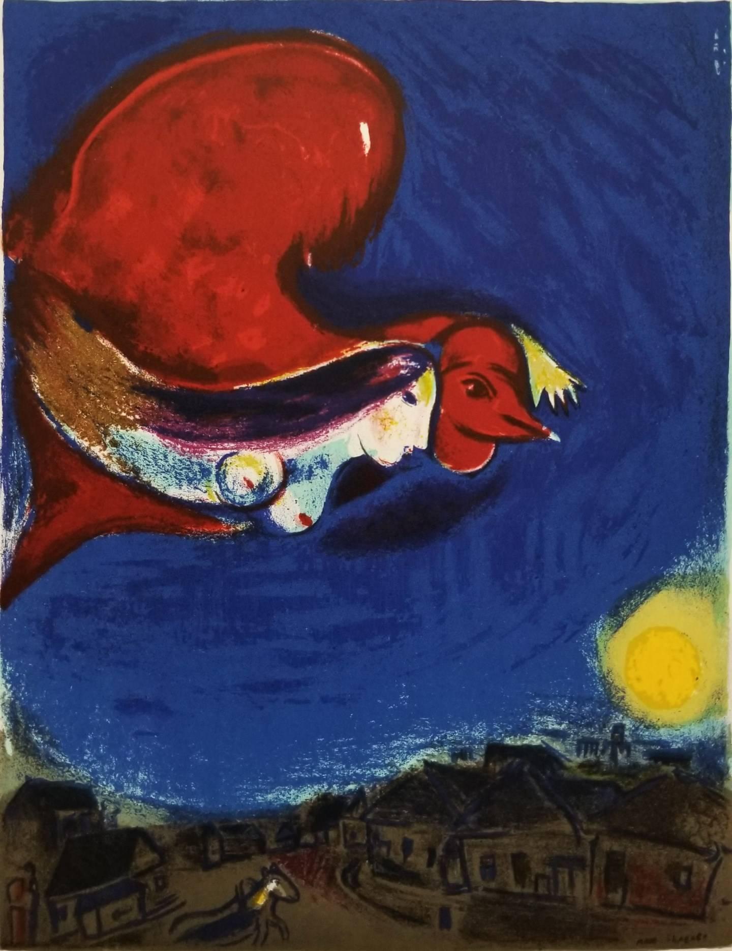The Village by Night (front cover) - Print by Marc Chagall