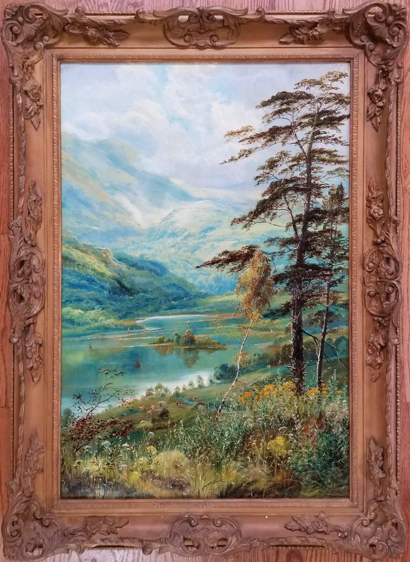 Loch Katrine, Scotland - Painting by Theodore Hines