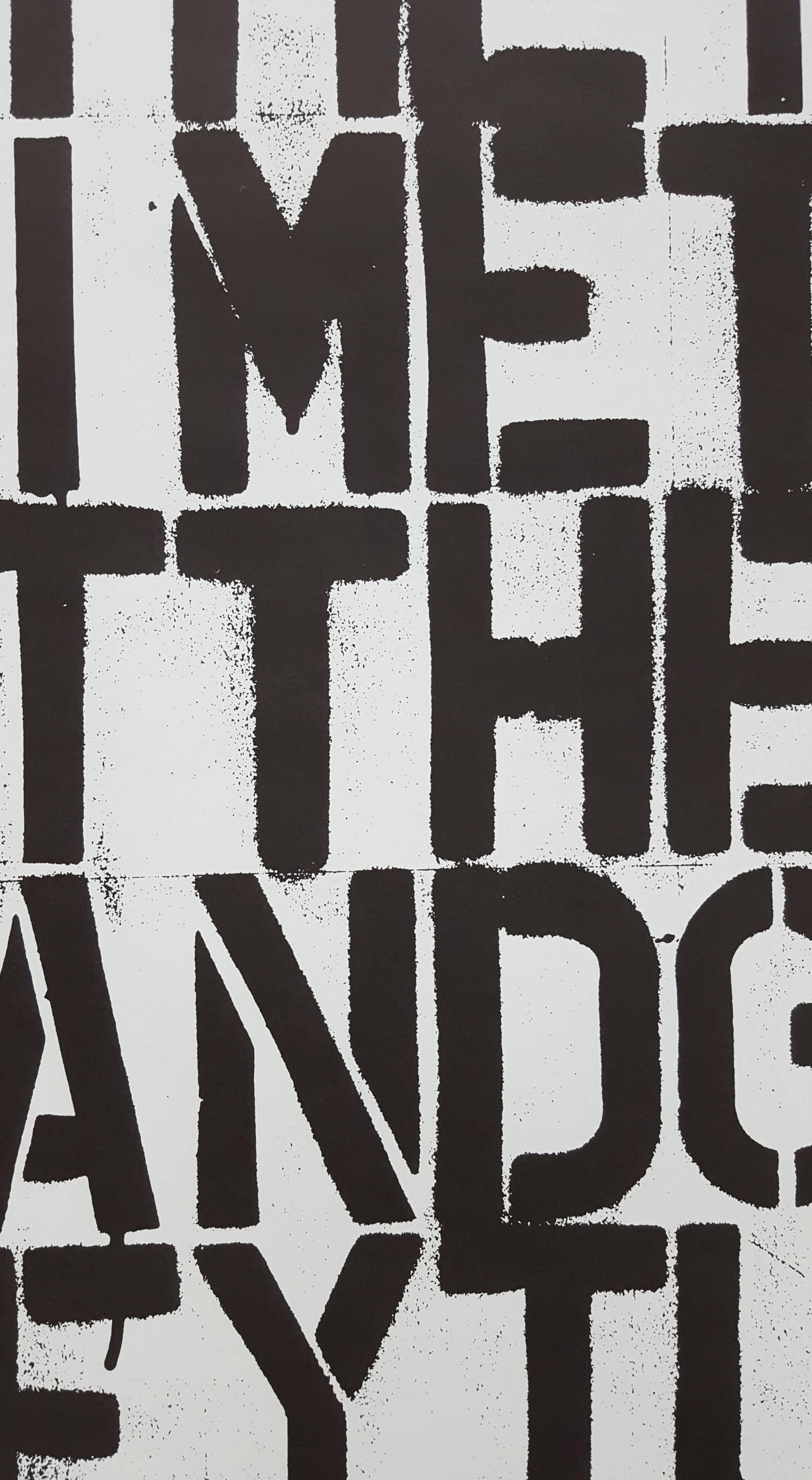 christopher wool the show is over poster