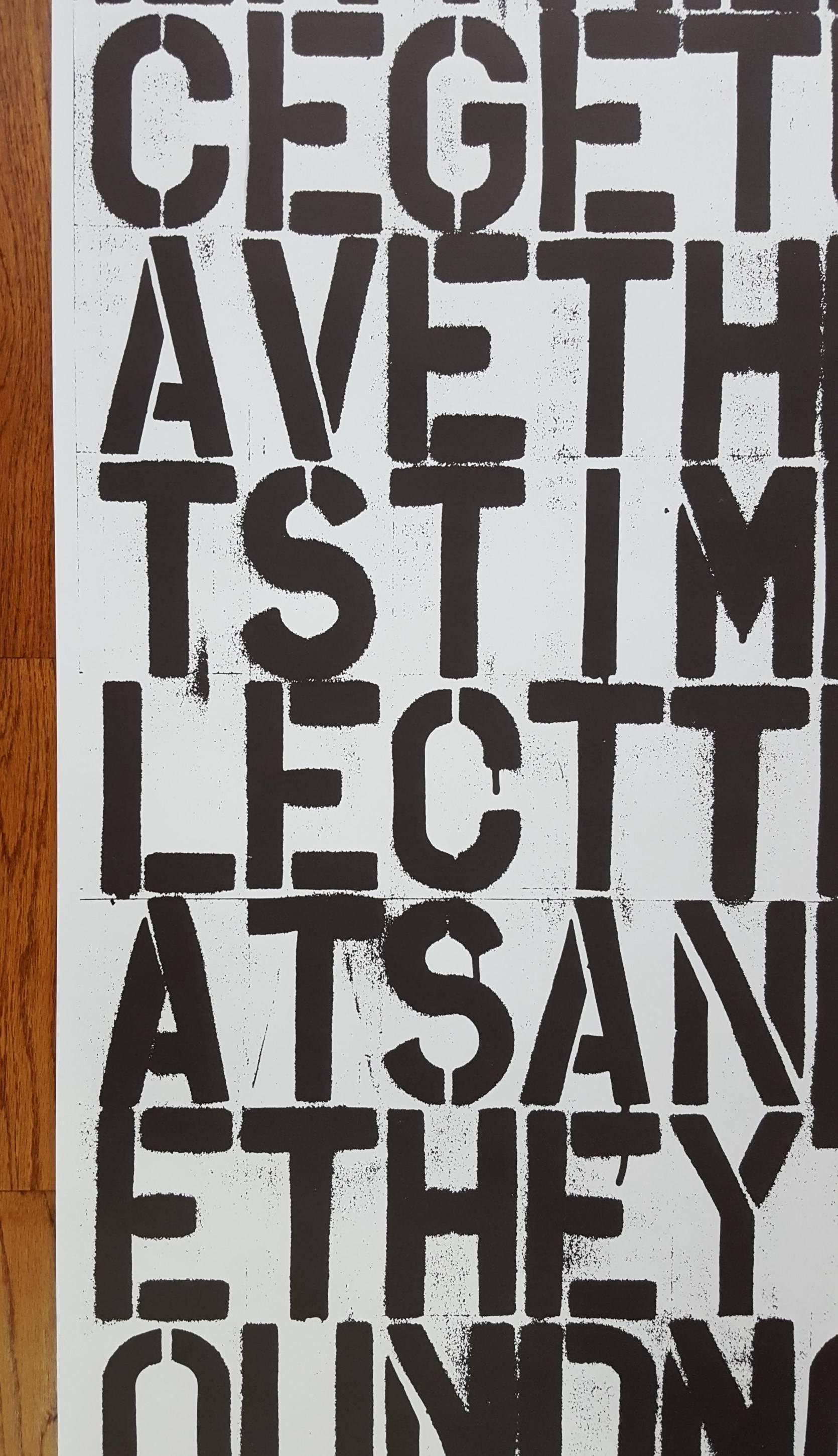 christopher wool poster