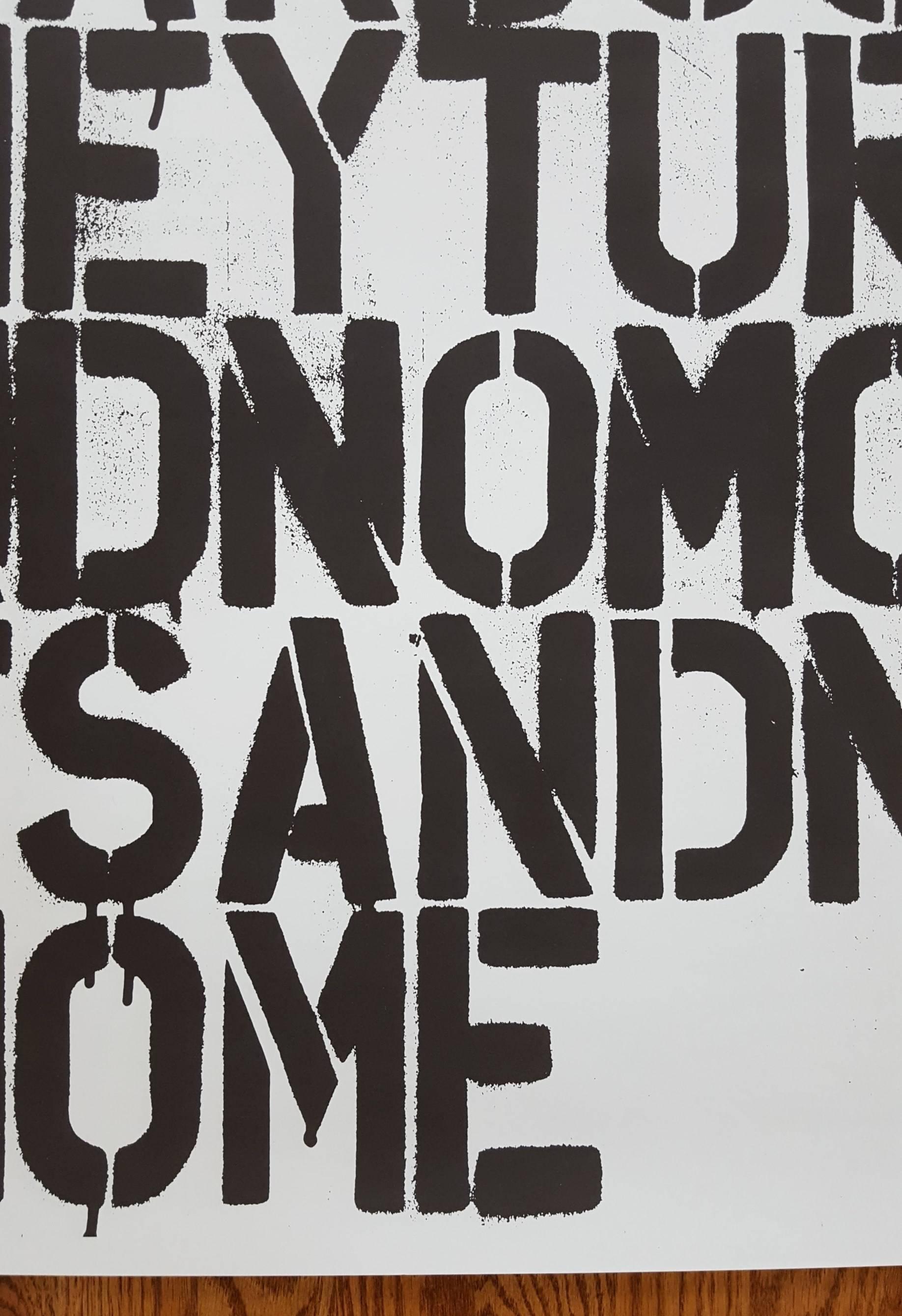 Untitled (The Show is Over) - Contemporary Print by Christopher Wool