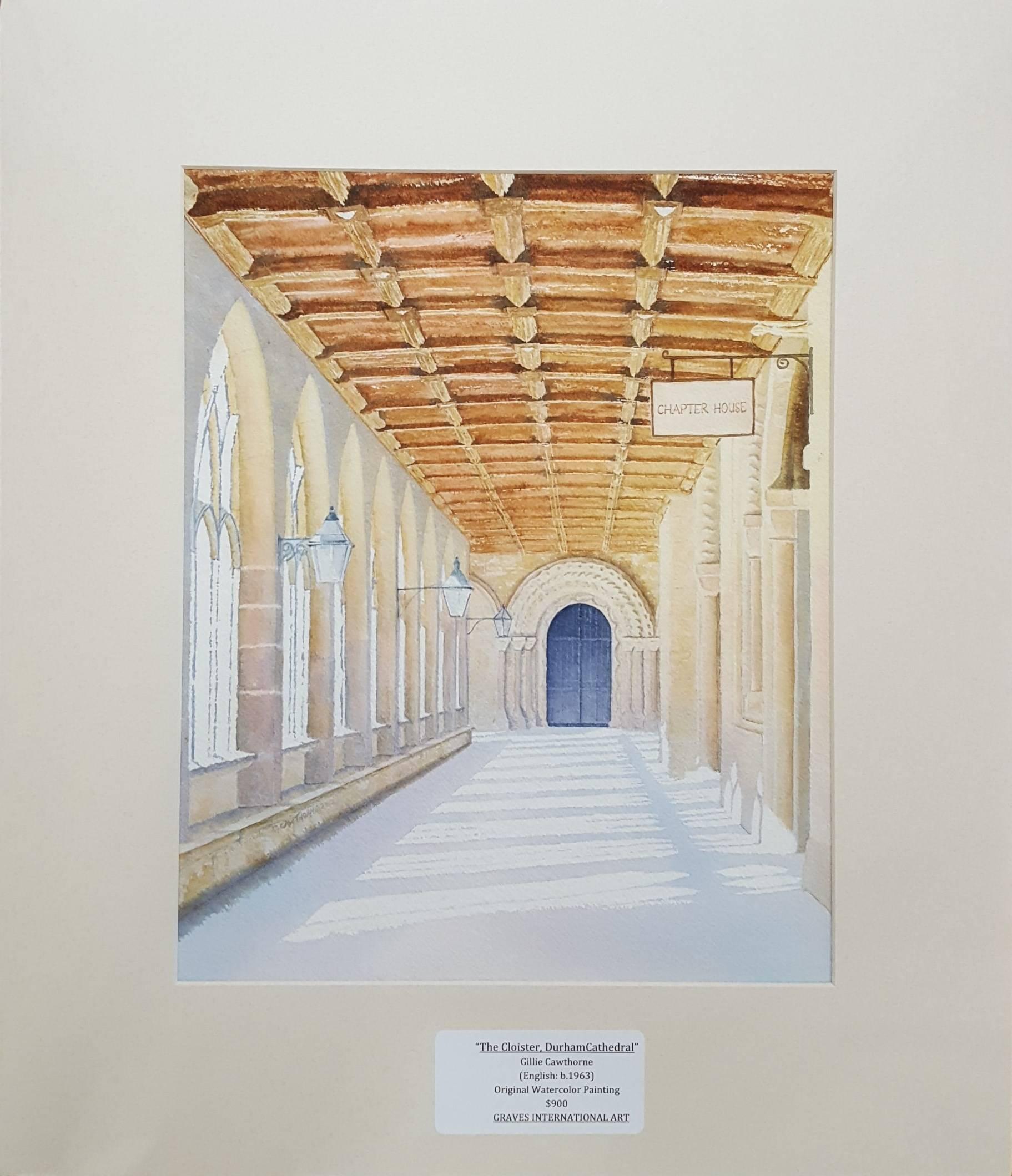 The Cloister, Durham Cathedral - Art by Gillie Cawthorne
