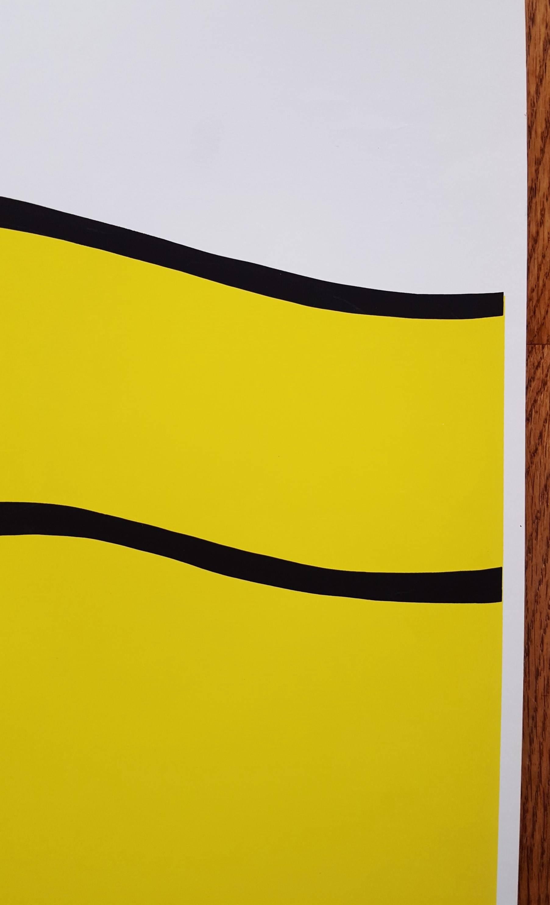 An original signed screenprint poster on wove paper by American artist Roy Lichtenstein (1923-1997) titled 
