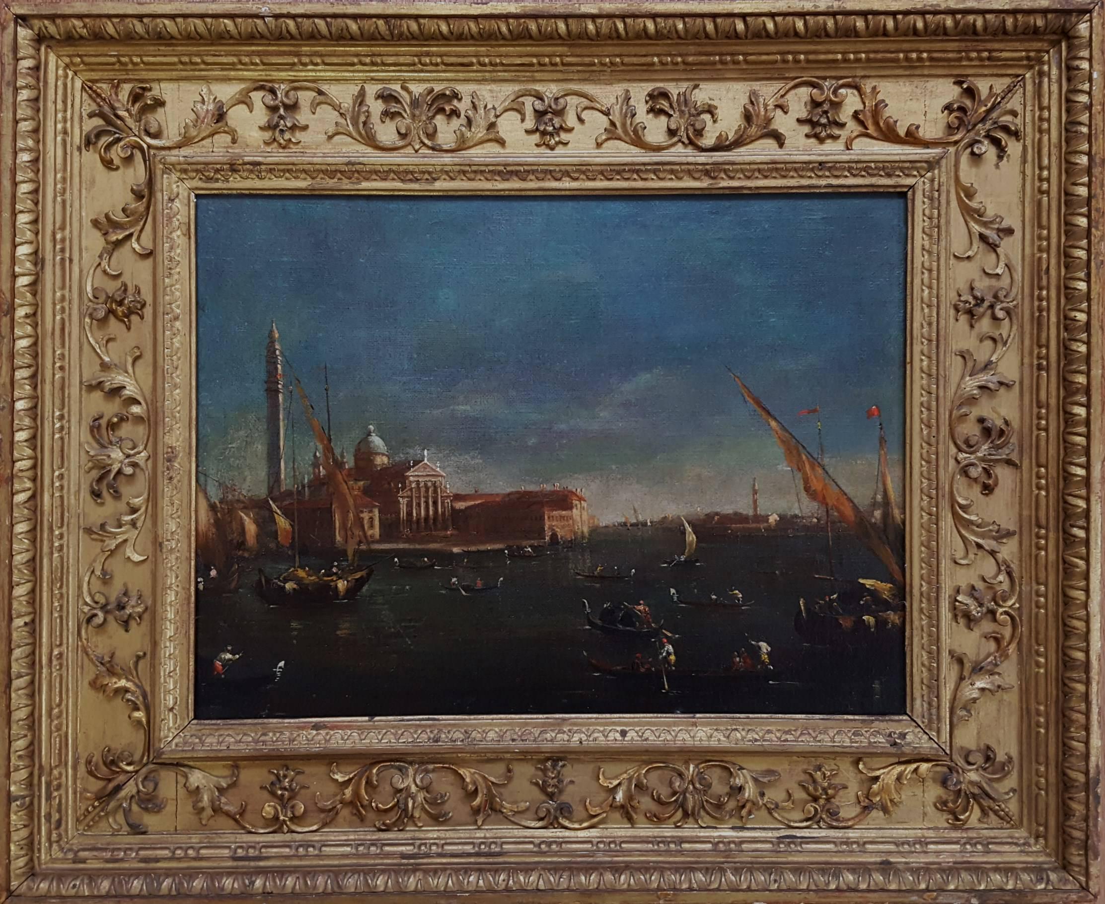 (In the manner of) Franceso Lazzaro Guardi Landscape Painting - San Giorgio Maggiore, Venice