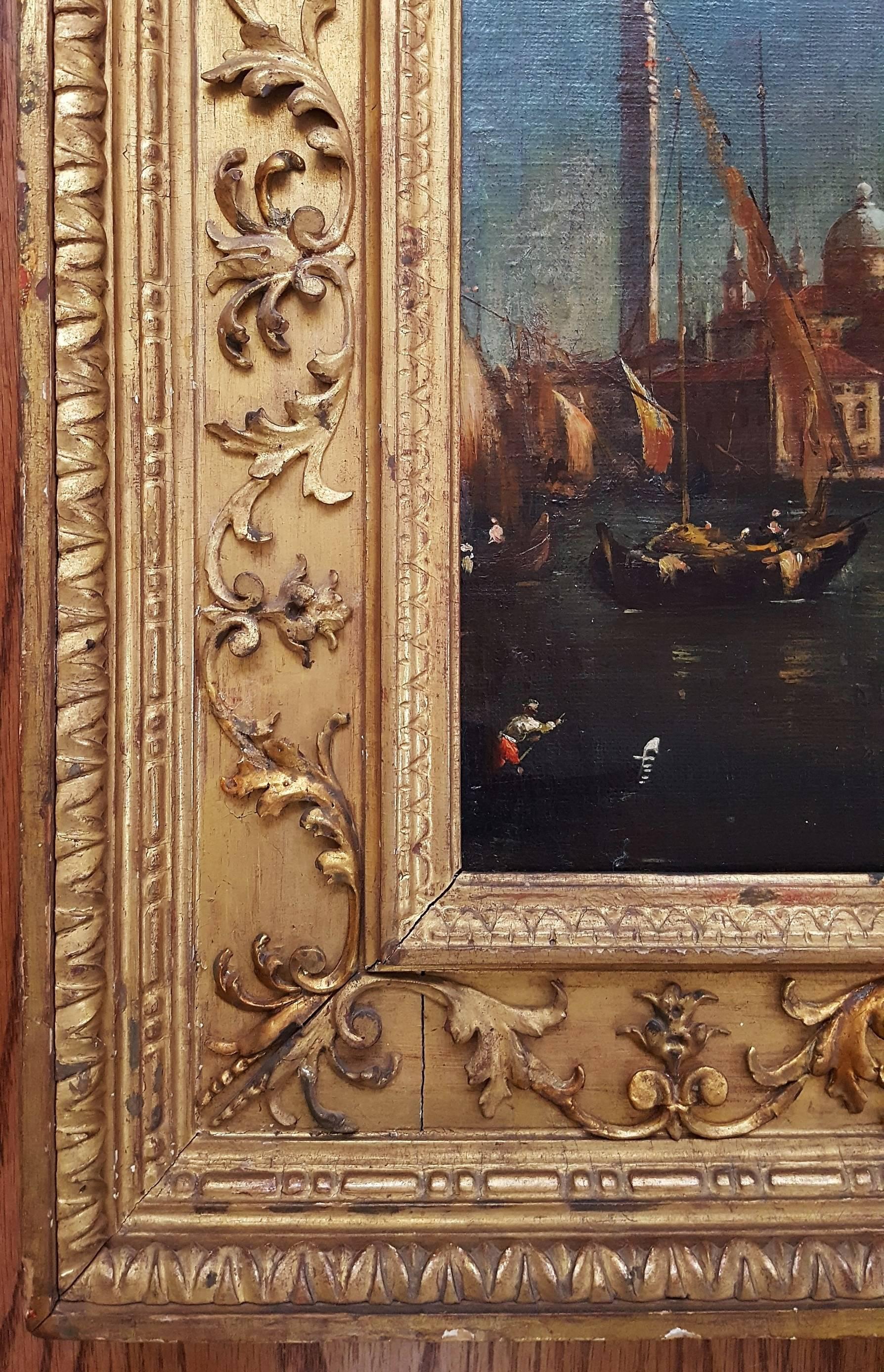San Giorgio Maggiore, Venedig (Alte Meister), Painting, von (In the manner of) Franceso Lazzaro Guardi