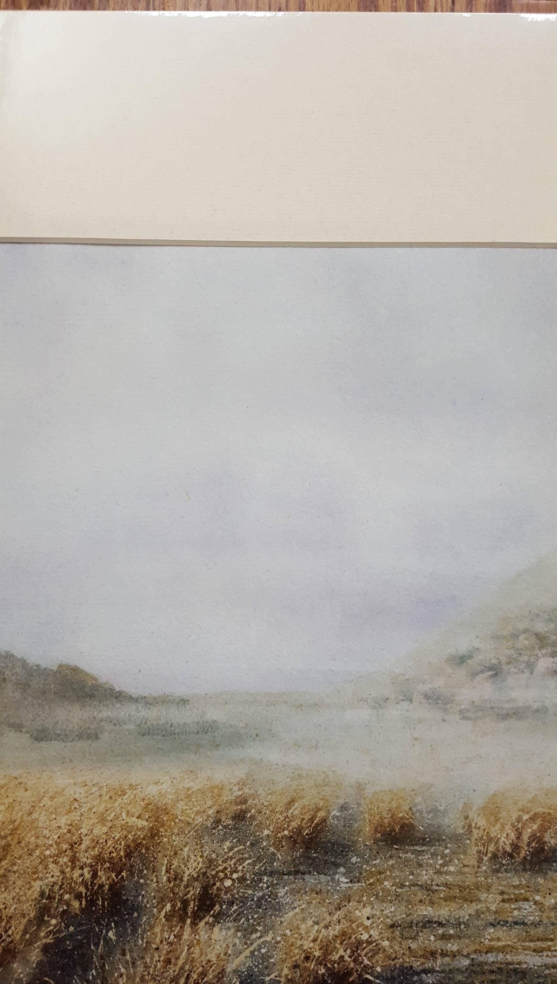 Dustanburgh Castle /// Contemporary Watercolor English British Landscape History For Sale 6