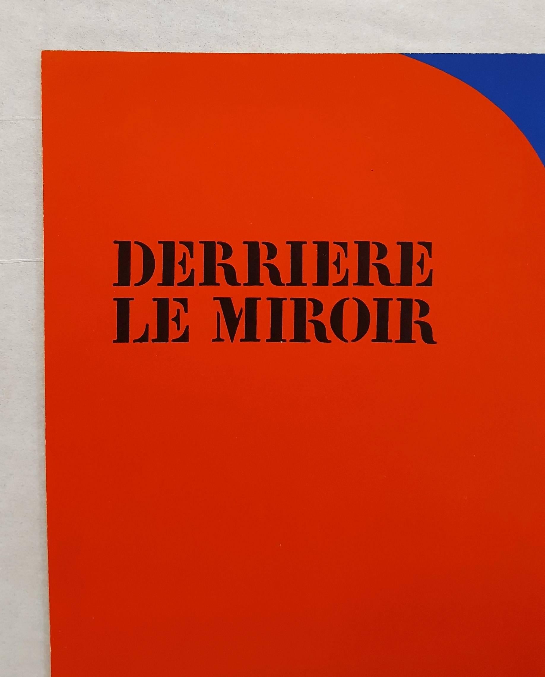 Derrière Le Miroir No. 149 (front cover) - Red Abstract Print by Ellsworth Kelly