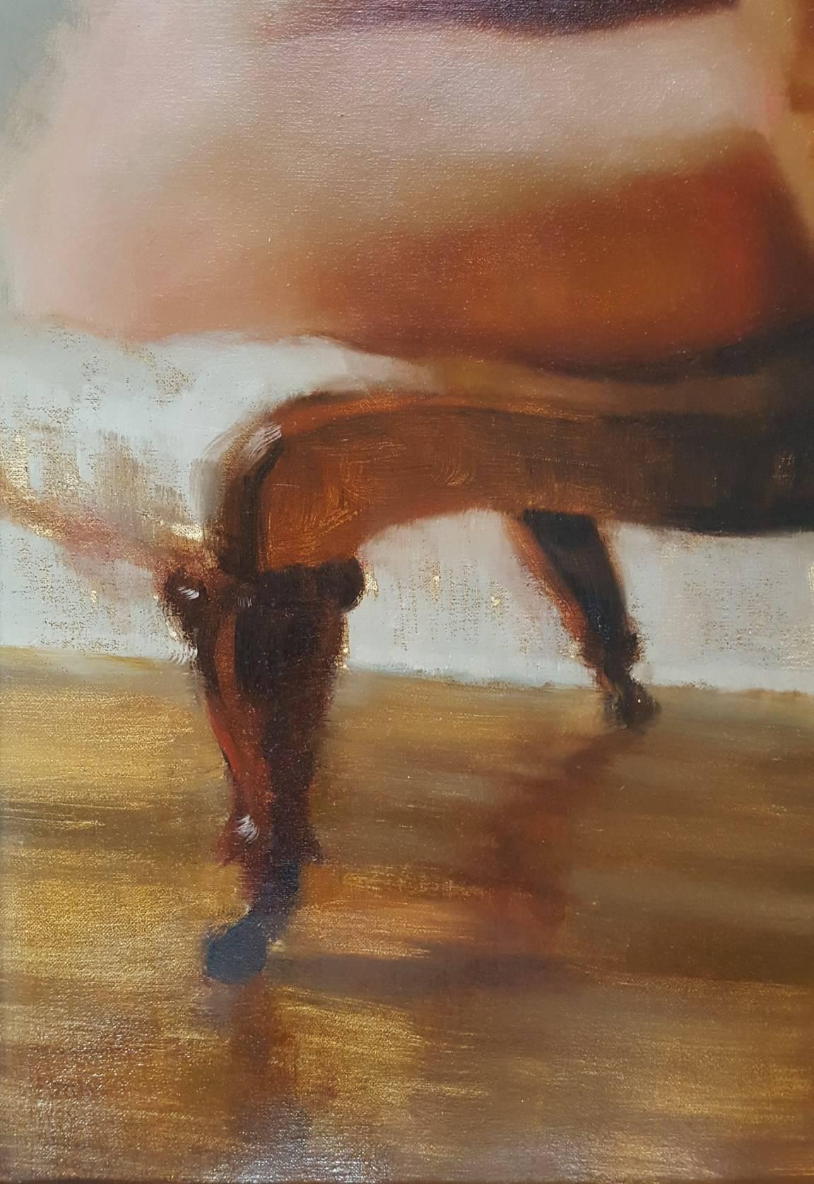 Seated Nude - Contemporary Painting by Gary Thomas Morrow