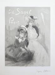 Carte Adresse Sagot Femme et Fillette
