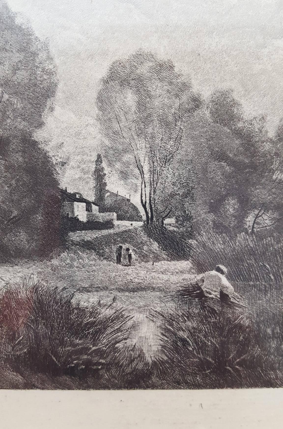 L'Etang a Ville d'Array (The Pond in Ville d'Array) /// Barbizon Corot Landscape 2