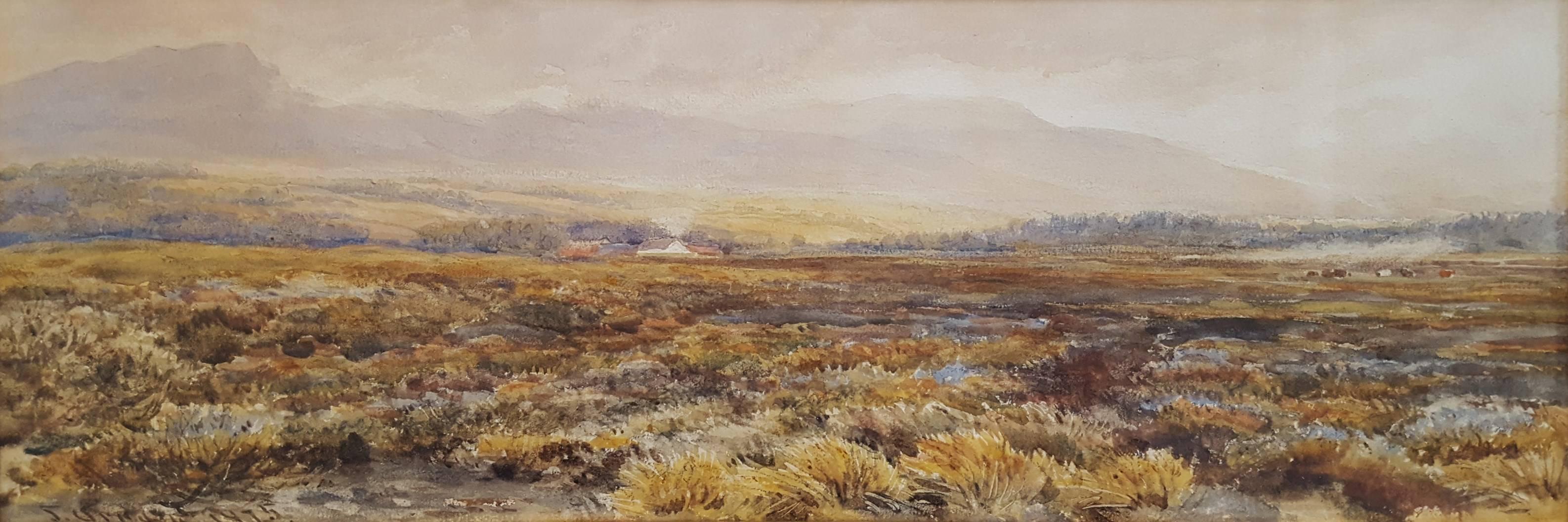 James Orrock Landscape Art - Extensive Moorland Landscape