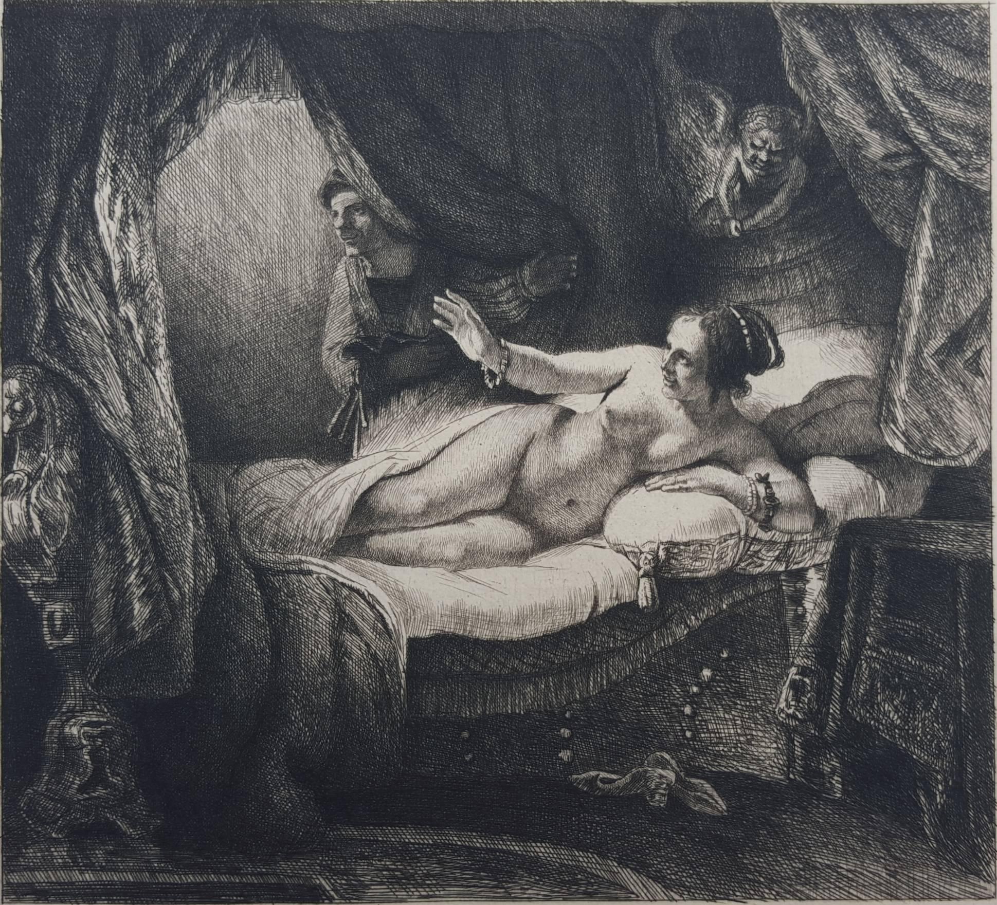 Rembrandt van Rijn Nude Print - Danae