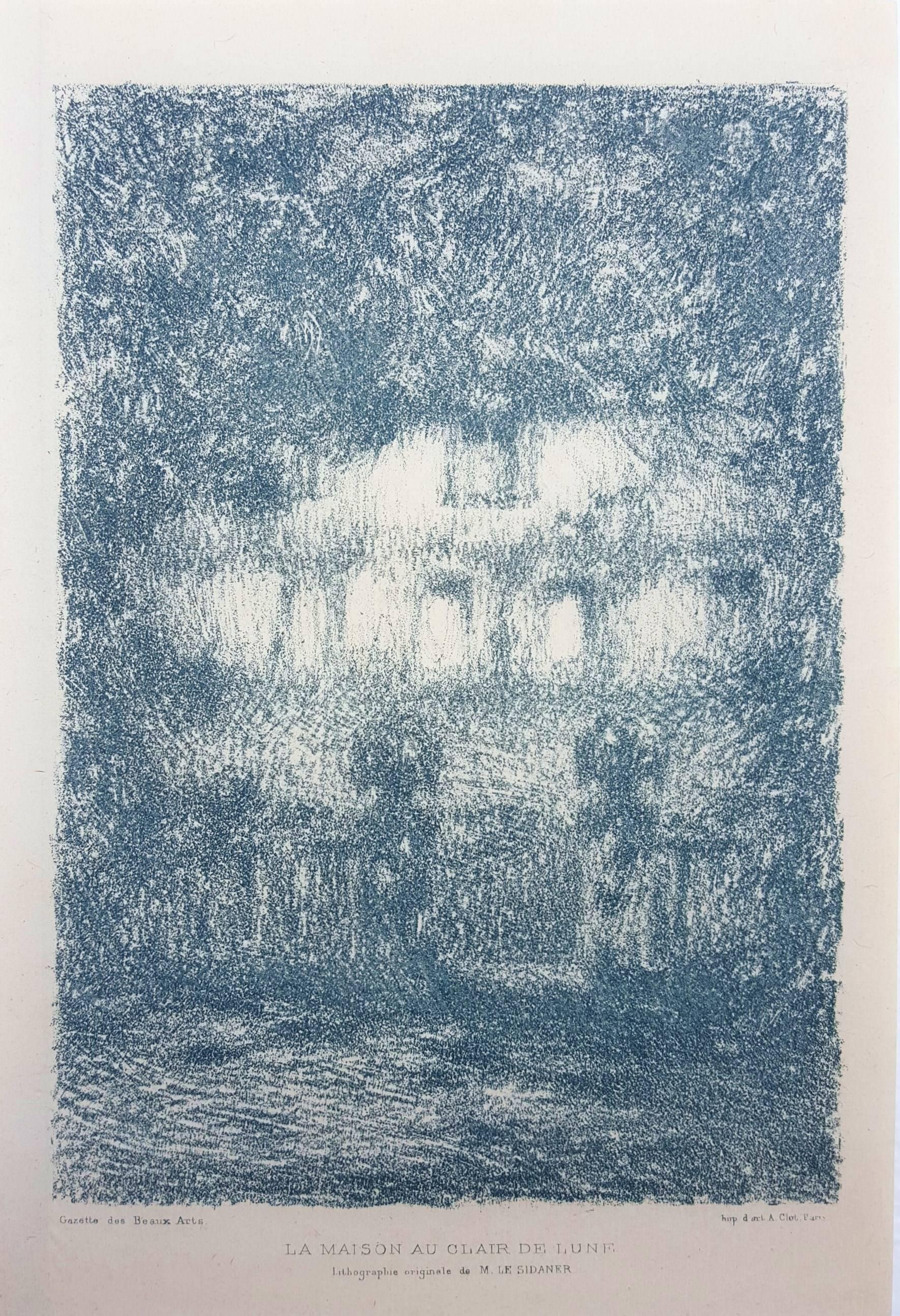Henri Le Sidaner Landscape Print - La Maison Au Clair De Lune