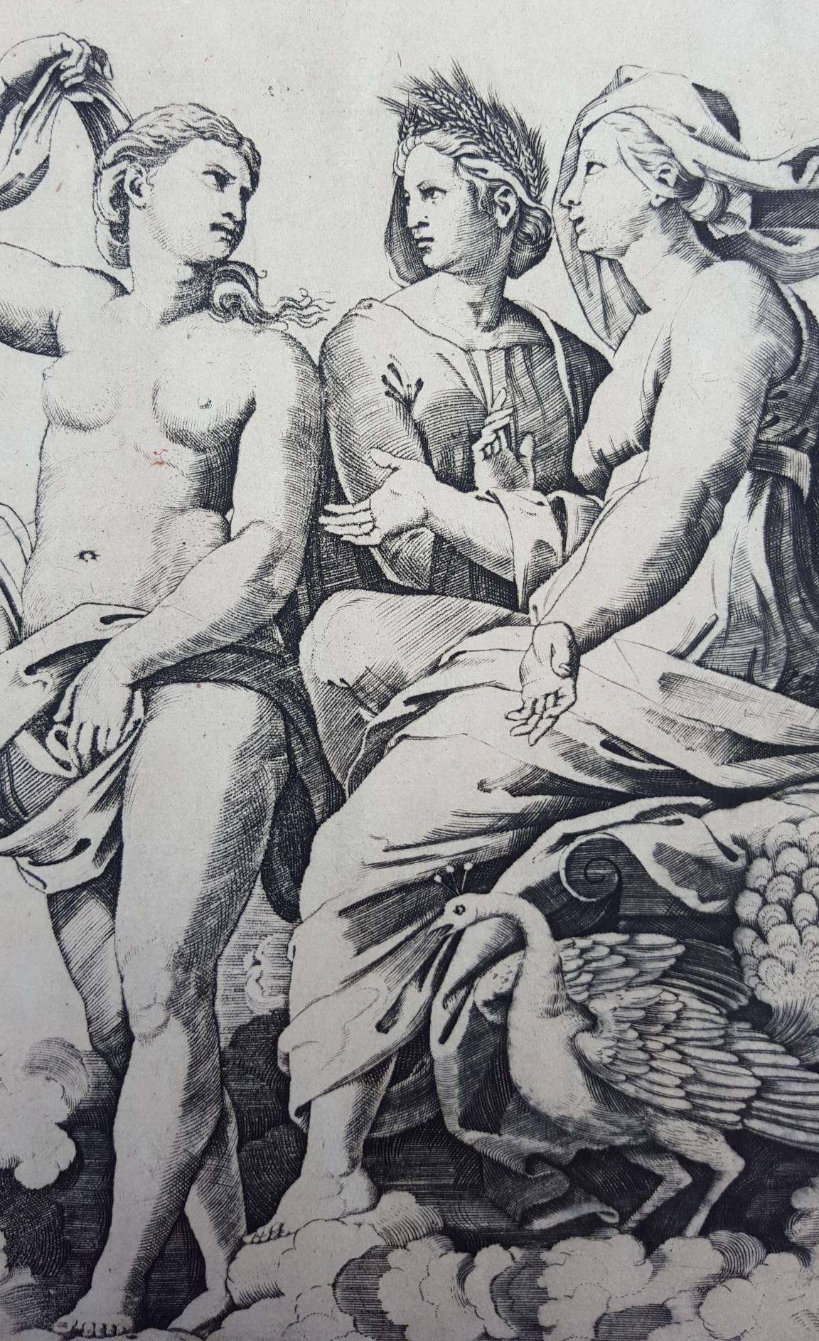 Juno, Ceres, and Psyche - Renaissance Print by Raphael