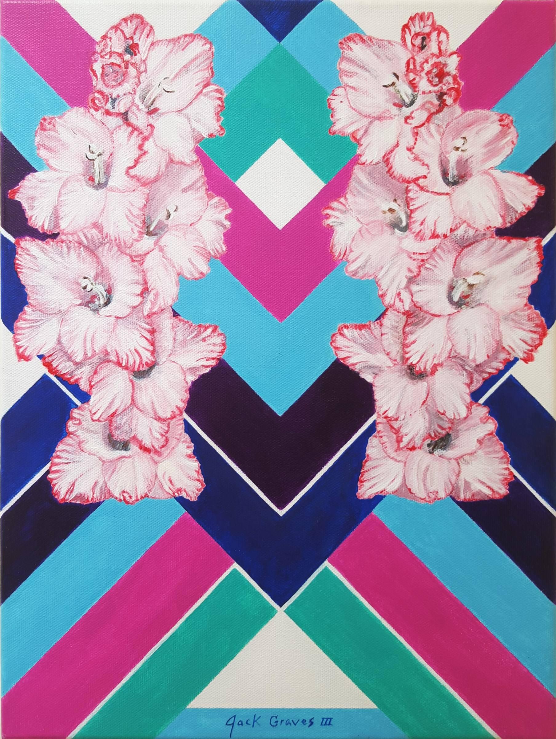 Jack Graves III Abstract Painting - Geometric Empress