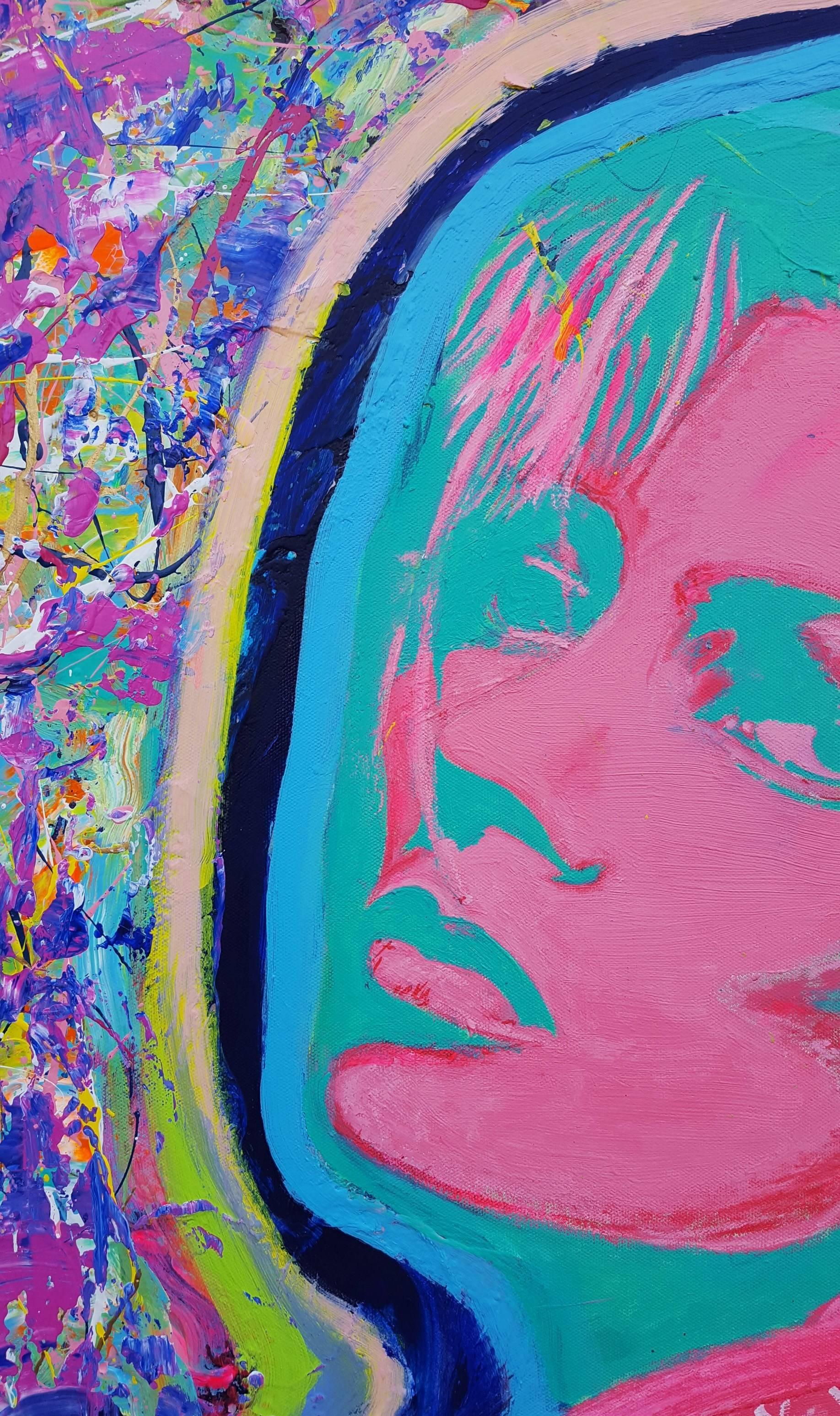 Kate Moss Icon (Sunbather) - Painting by Jack Graves III