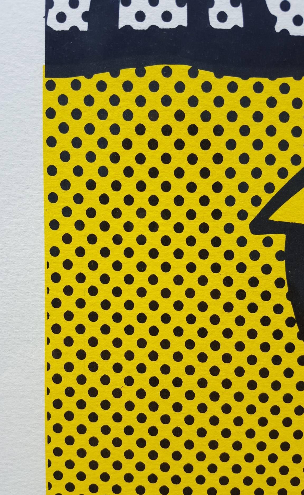 Haystack - Yellow Landscape Print by Roy Lichtenstein