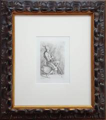 Seated Soldier Framed