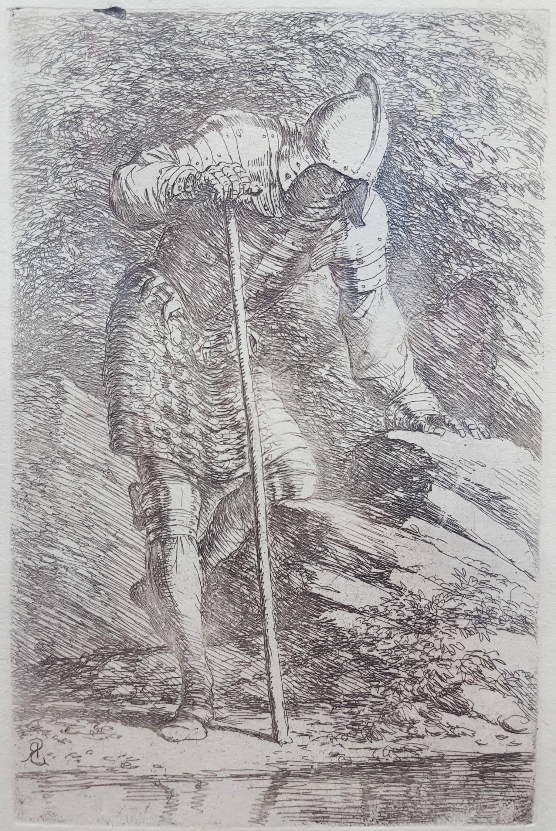 Salvator Rosa Figurative Print - Figure