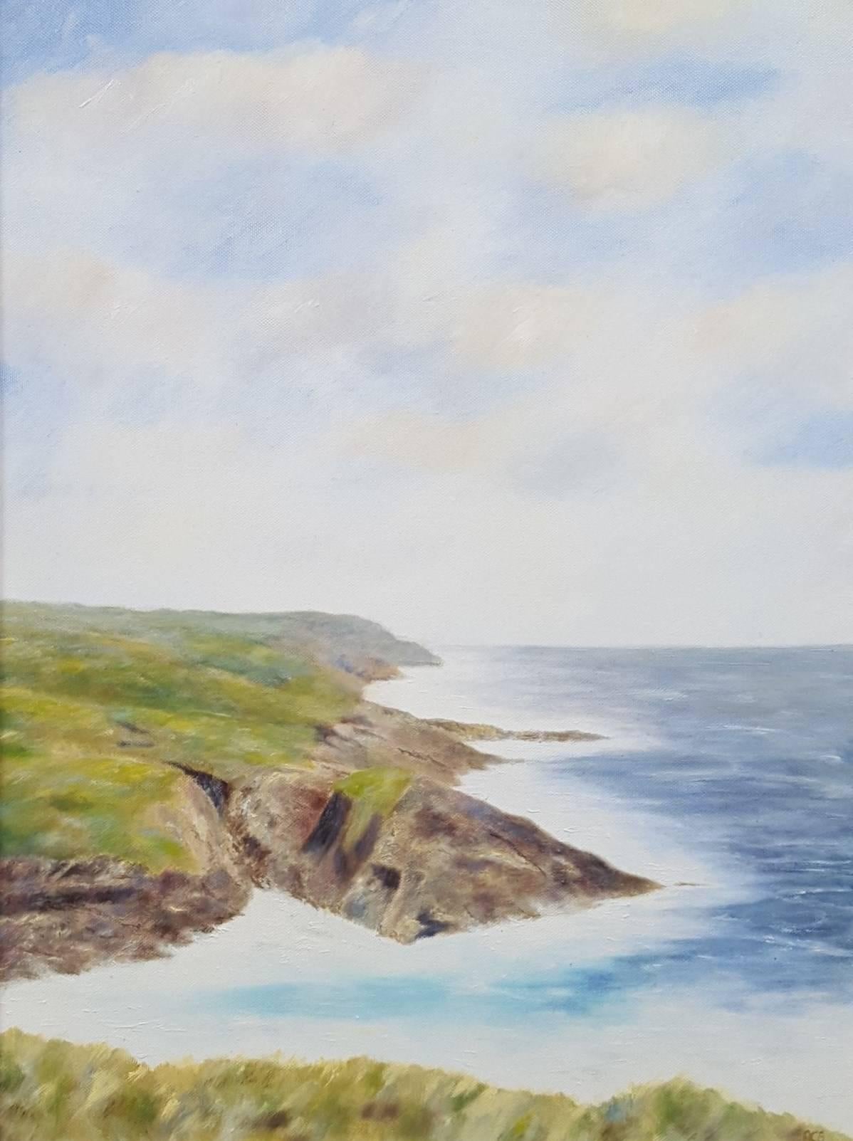 Alastair Campbell-Binning Landscape Painting - Pendeen Coast, Cornwall