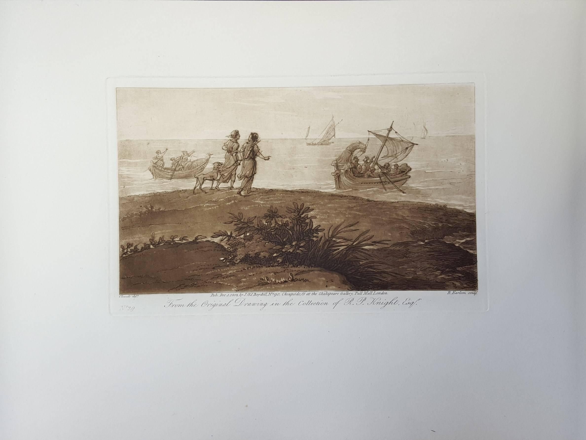 Landing of the Eneas - Print by Richard Earlom