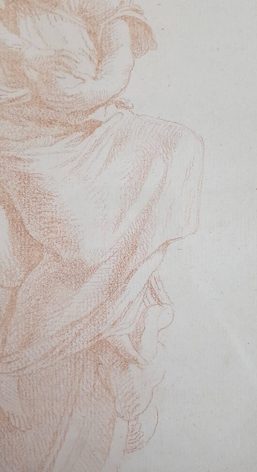 La Femme Muse /// Symbolisme allégorique Romantic Old Masters European Drawing en vente 2