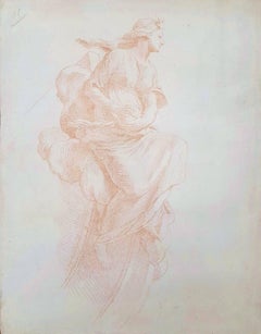La Femme Muse /// Symbolisme allégorique Romantic Old Masters European Drawing