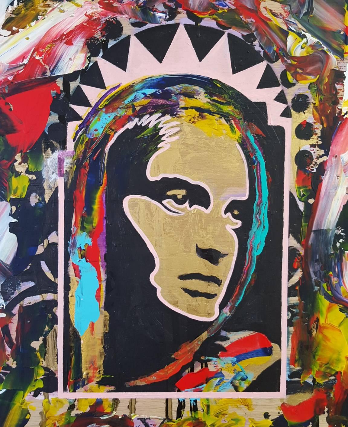 Chaos Icon (Guinevere Van Seenus) - Contemporary Painting by Jack Graves III