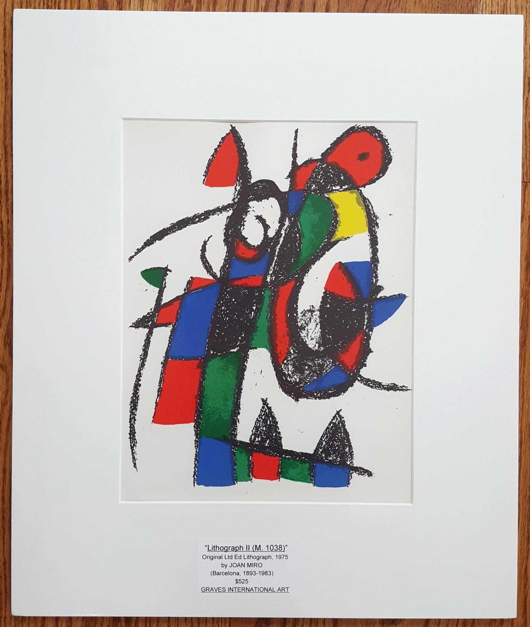 Lithographe II: Untitled (M. 1038) - Print by Joan Miró