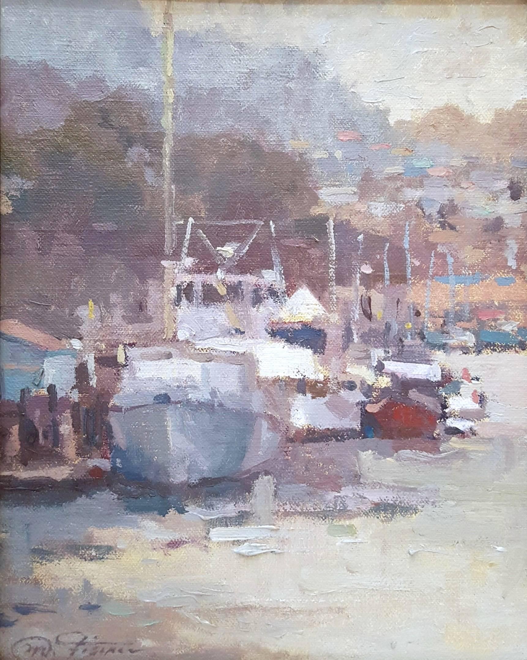 Matthias Fischer Landscape Painting - Bay Harbor
