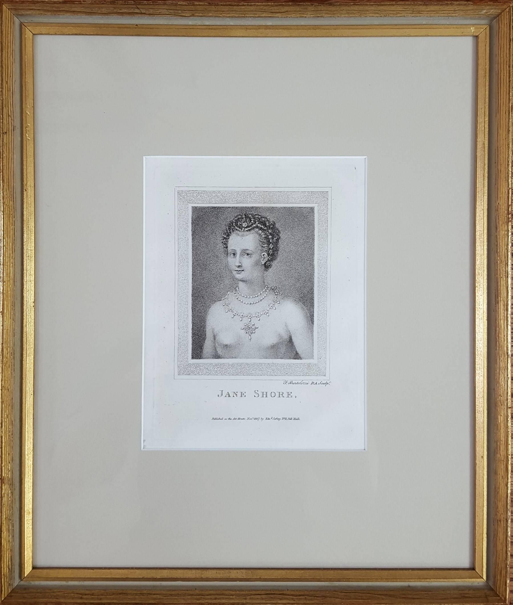 Jane Shore - Print by Francesco Bartolozzi